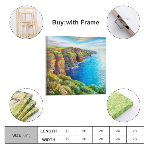 Poster paysage Falaises d'Irlande JIDUHON cadre modern