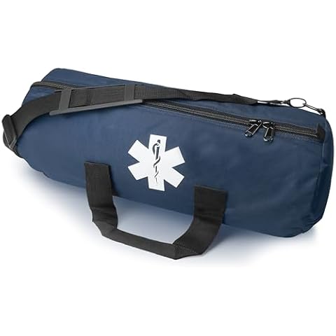 EMS XTRM Oxygen Tank Bag - Portable Oxygen Bag for Travel & Home Use, Oxygen Cylinder Shoulder Bag, Lightweight & Water-Resistant, Ideal for Healthcare Providers & Elderly Care (Navy Blue) Cover