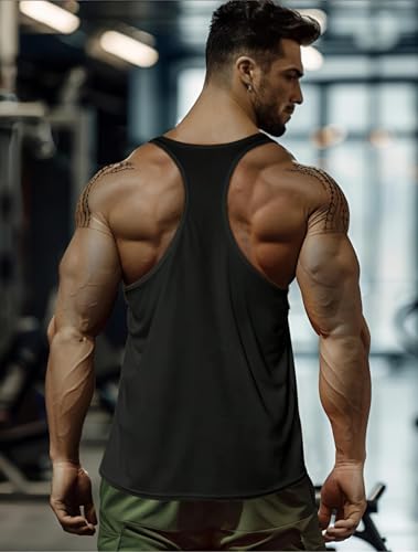 Image of furrr Men's Gym Vest for Bodybuilding | Printed Stringer Tank Top | Muscle & Training Wear