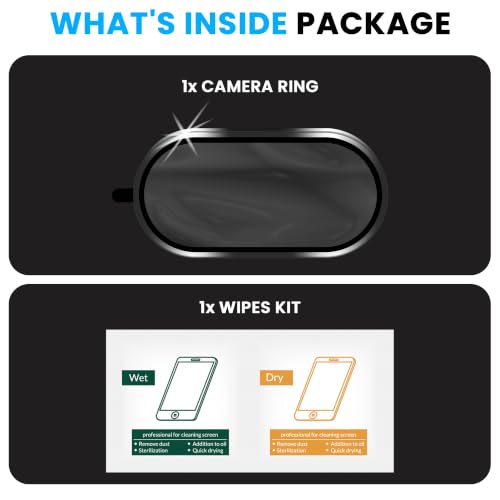 Image of ArmourPro Camera Lens Protector for Poco X8 Pro Tough HD Individual Aluminum Alloy Rings 9H Camera Cover, Scratch-Resistant,Camera Lens Protection| Black, 1 Pack