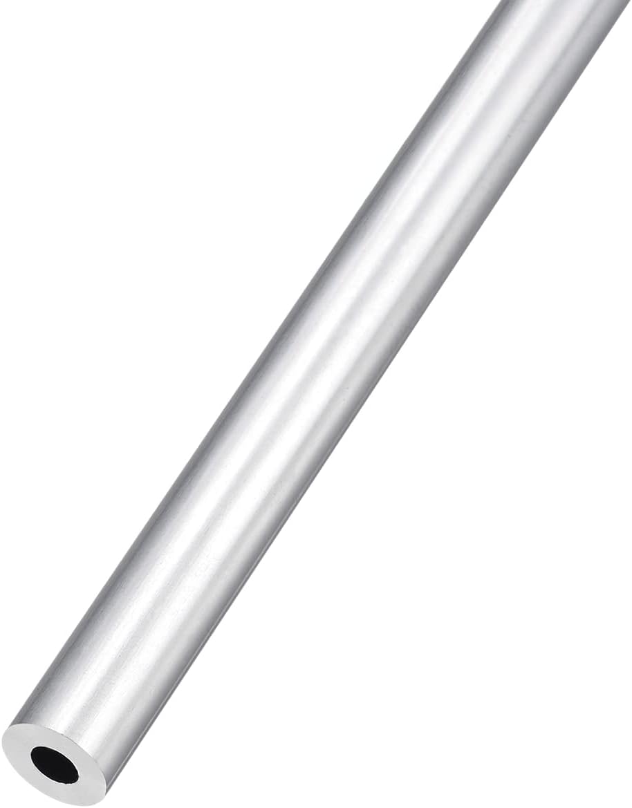 6063 Aluminum Tube (11mm OD x 5mm ID x 300mm L), Aluminum Round Tubing - for Home Furnishing, Machinery, DIY Handicraft