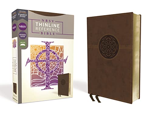 Nrsv, Thinline Reference Bible, Leathersoft, Brown, Comfort Print #TOP20