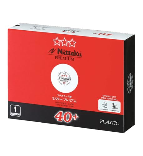 Image of Nittaku 3-stars Premium 40+ Table Tennis Ball (Pack of 6)