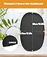 2 x ovale Schongarer-Matte, hitzebeständige Matte, Slow Pot Pads kompatibel mit Crock-Pot/Elit Gourmet/Hami Beach, Wärmedämmungspad für 6–8 Quart, 33.5 x 50 x 0,3 cm (schwarz)