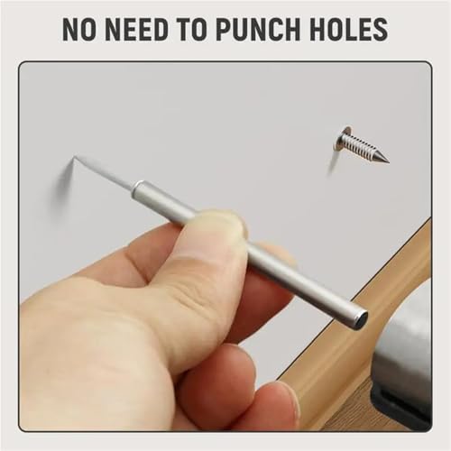 Clavos para rodapié de doble cabeza 800 piezas, fijador invisible sin rastro para madera maciza, metal resistente a la oxidación miniatura 4