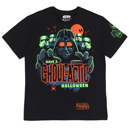 STAR WARS Halloween Mens Matching Family T-Shirt Black X-Large