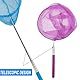 Kescher Kinder, 2/3/4 Stück Fischernetz Kinder, Schmetterlingsnetz Ausziehbare, Teleskop Kinderkescher zum Fangen von Krabben, Insekten, Vogelspielen, Garten, Pool, Teichen, Strand, Outdoor (A_2)
