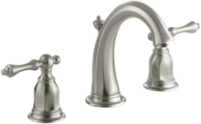 KOHLER 13491-4-CP Kelston Widespread Bathroom Faucet with Pop-Up Drain Assembly, 3-Hole 2-Handle Bathroom Sink Faucet, 1.2 gpm, Polished Chrome