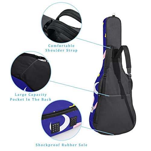 Starfish Étui de protection rembourré pour guitare classique acoustique Motif rayures Bleu, Multicolore 09, 42.9×16.9×4… - Les Beatles, Paul McCartney, John Lennon, RIngo Starr, George Harrison Starfish Étui de protection rembourré pour guitare classique acoustique Motif rayures Bleu, Multicolore 09, 42.9x16.9x4… – Image 4