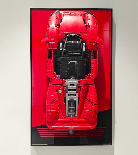 icuanuty Display Wallboard for Lego Technic Ferrari Daytona SP3 42143, for Race Car 1:8 Scale, Compatible with Lego Ferrari Cars, Gift Ideas for Lego Car Wall Mount, (Just Display Wallboard) icuanuty Display Wallboard for Lego Technic Ferrari Daytona SP3 42143, for Race Car 1:8 Scale, Compatible with Lego Ferrari Cars, Gift Ideas for Lego Car Wall Mount, (Just Display Wallboard)