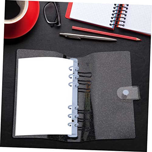 Cubierta de cuaderno refillable con boton Lurrose para organizar documentos sin perder hojas 2