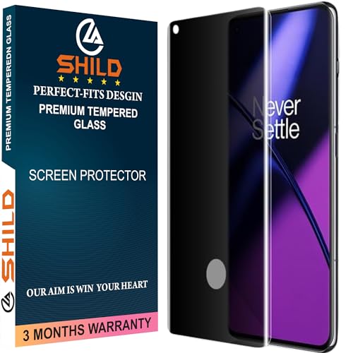 Image of Uyiton Privacy UV Tempered Glass for Oneplus 11R (6.74 Inch) | Anti-Spy Curved Screen Protector | 9H Hardness | Ultrasonic Fingerprint Compatible | HD Clarity | Bubble Free UV Installation | Case Friendly