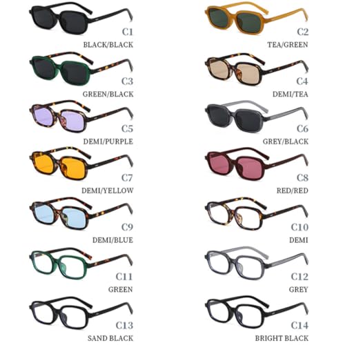 Lunettes de soleil rétro monture transparente pour masquer la fatigue - 3