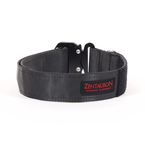 Zentauron Diensthund Halsband Kilo 9 45mm breites Hundehalsband mit Zweipunkt Metall-Schnalle