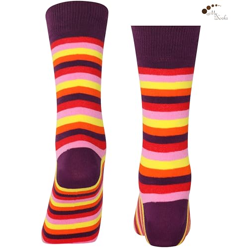 Image of Mysocks Men and Women Crew Socks Extra Fine Combed Cotton Seamless Toe
