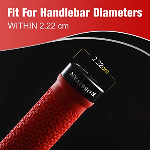 Rossivan Professional Bike Handlebar Grips,Mountain Bike Grips with Soft and Comfortable Anti-slip Rubber,Single Lock-on MTB Grips- Conquer Every Ride - Image 4
