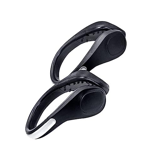 EXAOMBLE 2pcs Led Shoe Clip Lights for Night Running Biking Walking Flash Gear Lamps for Runners -Skid Grip Lighting Modes