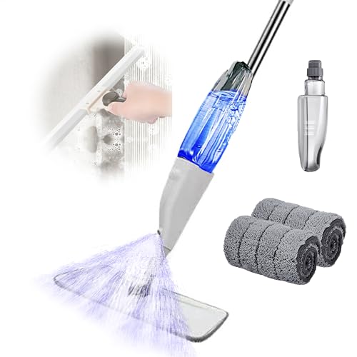 Opiniones y reviews de Cepillos y mopas - los más vendidos. 47 Trapeador Microfibra, Mop Trapeador 360 para Limpieza, Mopa Spray En Seco y Húmedo, Depósito De Agua De 350 Ml,On 2 Almohadillas Lavables Un Cepillo Escurridor, para Baldosas,...
