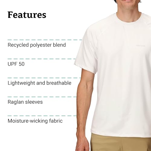 Image of MARMOT Men's Windridge Moisture-Wicking, Eco-Friendly, Breathable, UPF Short Sleeve Shirt