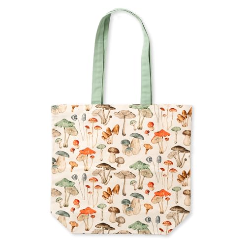 Tote bag imprimé Champignon sac fourre-tout coloré The Art File aux anses longues