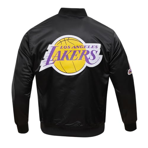 Pro Standard Mens NBA Los Angeles Lakers Classic Satin Satin Jacket Black 3Xl - Image 2