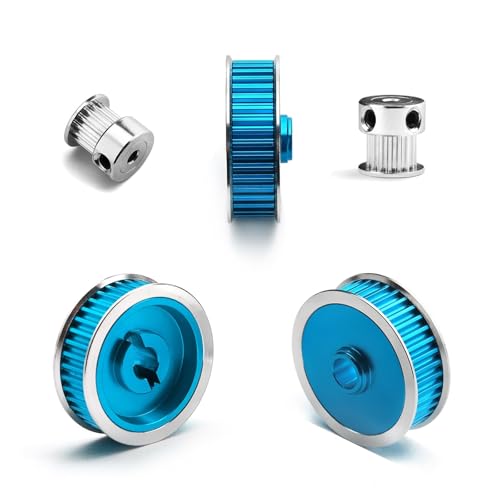 Chrcoed CH240006B Rc Car Belt Drive Transmission Gears System Belt Drive Pulley Metal Gear Upgrade Parts thumb #2