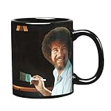Bob Ross Heat Changing Mug - Ceramic 11 oz - See Painting Color with Hot Liquids
