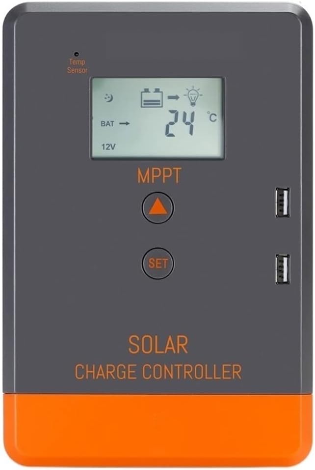 Solar charge controller MPPT Solar Charge Controller 24V AUTO Battery Regulator 40A 30A 20A Max PV 75V 50V LCD Display Dual Usb Charging Zeenyi