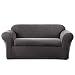 SureFit Stretch Metro 2-Piece - Loveseat Slipcover - Gray