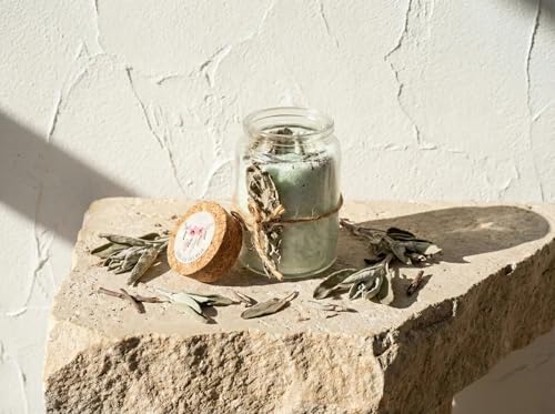 Bougie de sable Sauge Ambre Essences Agape pour purification