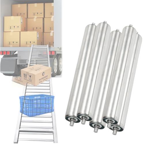 5 Pack Industrial Conveyor Roller - 2.4in 2