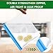 Gesentur Airtight Food Storage Containers with Lids, 7 Pack Plastic Cereal Containers Set for Kitchen Pantry Organization, BPA-Free Clear Storage Canisters with Chalkboard Labels & Pen