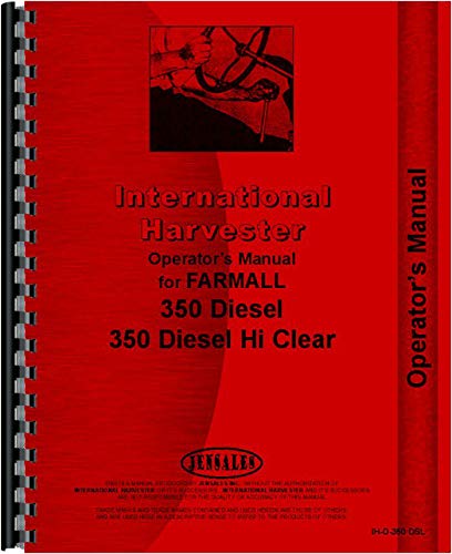 Farmall 350 Diesel Tractor Operators Manual