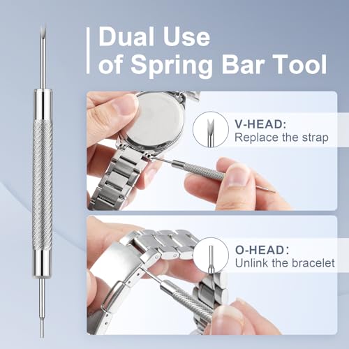 Jorest AJJOER1301ORDJPR1 Watch Battery Replacement Tool Kit, Watch Back Removal, Adjustable Watch Wrench, Rotary Opener thumb #5