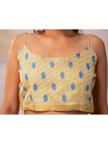 Image of Satrani Women's Silk Printed Ready To Wear Saree with Unstitched Blouse Piece