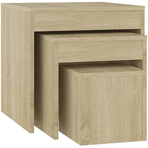 vidaXL Tables Gigognes en Chêne Sonoma Cover