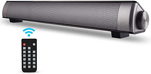 [New 2019 Upgraded] ASIYUN 2 X 5W Mini Bluetooth Sound Bar, Wired