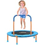 ATIVAFIT 36'' Rebounder Trampoline for Toddlers Kids With Foam Handle and Oxford Padded Cover Indoor Mini Trampoline for 3-6 years old