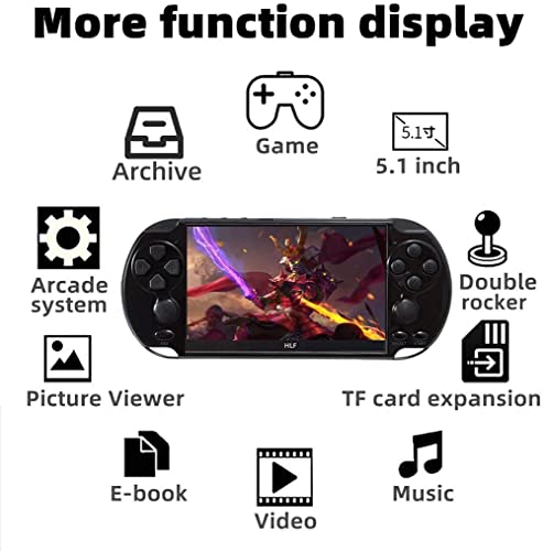 image for HLF 5.1 inch Multi-Function Retro Game Console Handheld Game Console 7