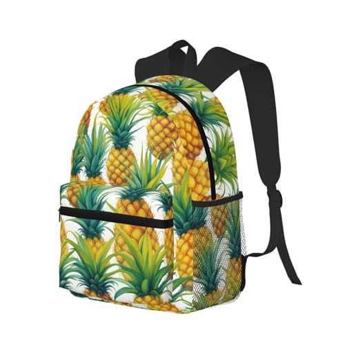 Sac à dos ananas exotique noir : le bagage polyvalent parfait - 2