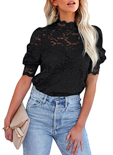 Chemise ensemble deux gilets dentelle et top fluide pour femme
