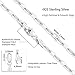 Jewlpire 925 Sterling Silver Paperclip Chain Necklace for Women, 3mm Silver Chain for Women Shiny & Sturdy Women's Chain Necklaces 18 Inch