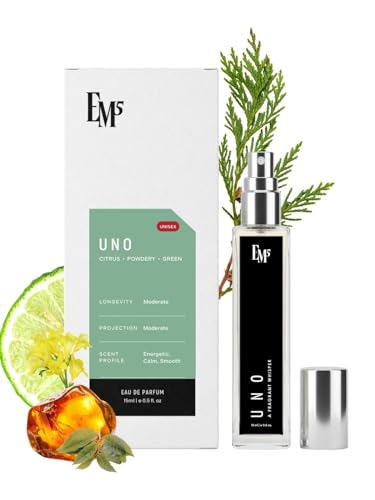 Image of EM5 Uno Unisex Perfume | Citrus Fresh Woody Fragrance | Eau De Parfum Spray for Men & Women | Luxury Gift for Him /Her | 15 ml