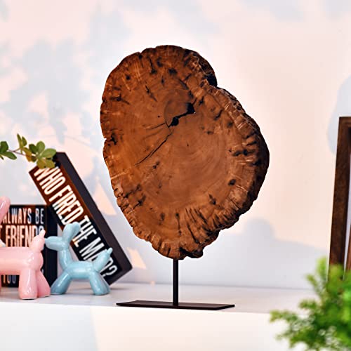 Welland Irregular Date Tree Sculpture, Wood Tabletop Sculpture Collectible Decoration Gift For Home Office Decor, Approximate Size Over 10.23 X 11.02 X 0.87 Inches #TOP1