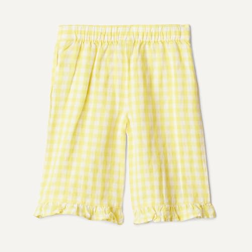 Image of Amazon Essentials x Sofia Grainge Toddlers and Baby Girls' Cotton Linen Wide Leg Pull-on Pant with Ruffles