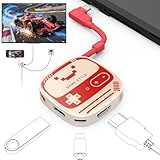 MoKo Switch 2用 ドック 3in1 HDMI 変換アダプター Type-C 4K@60Hz/USB 3.0 5Gbpsデータ転送 PD100W急速充電 Switch2/1/OLED/Steam/iPad/MacBook用拡張ドック マルチシステム互換 テレビ接続出力 TVモード/充電モード 過電流保護 軽量 遅延なし 持ち運び便利 スイッチ ドック 互換 WhiteRed