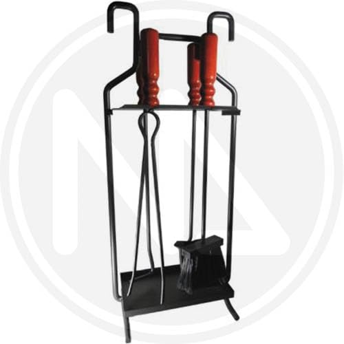 Set Camino 5 Pezzi - ATTREZZO Kit - Accessori CAMINETTO Ferro Bat per Pulizia -