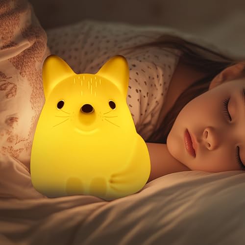 Lámpara de noche de silicona recargable USB Sorandy Fox miniatura 2