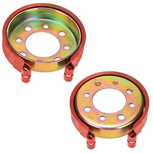 GREHUA 4\" Go Kart Rear Drum Brake Band Cable Kit Compatible with Manco Bandit Critter 1492 4316 297 Rotary 484 Yerf-Dog Azusa 2251-B Predator 212cc 420cc Yard Carter Dune Buggy Mini Bike ATV Parts Red