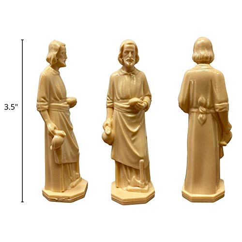 Estatuas mini de San José de 3.5 pulgadas pack de 10 miniatura 2